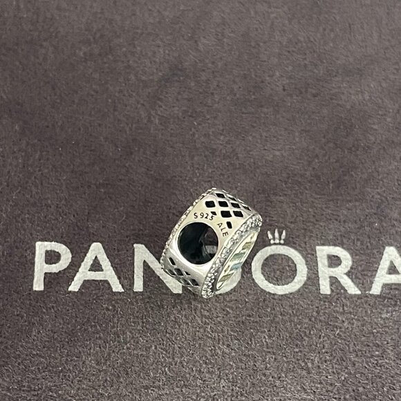 Pandora Engraved Button Charm Swimsuit Cur Charm - Picture 5 of 5